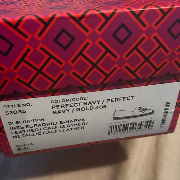 Tory Burch Navy Espadrille Flats - Picture 9 of 9